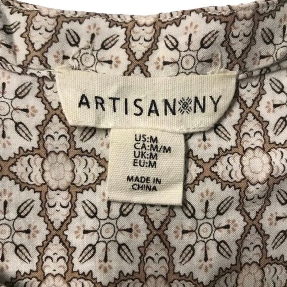 Artisan Ditsy Floral Boho Tunic Top - Picture 7 of 11